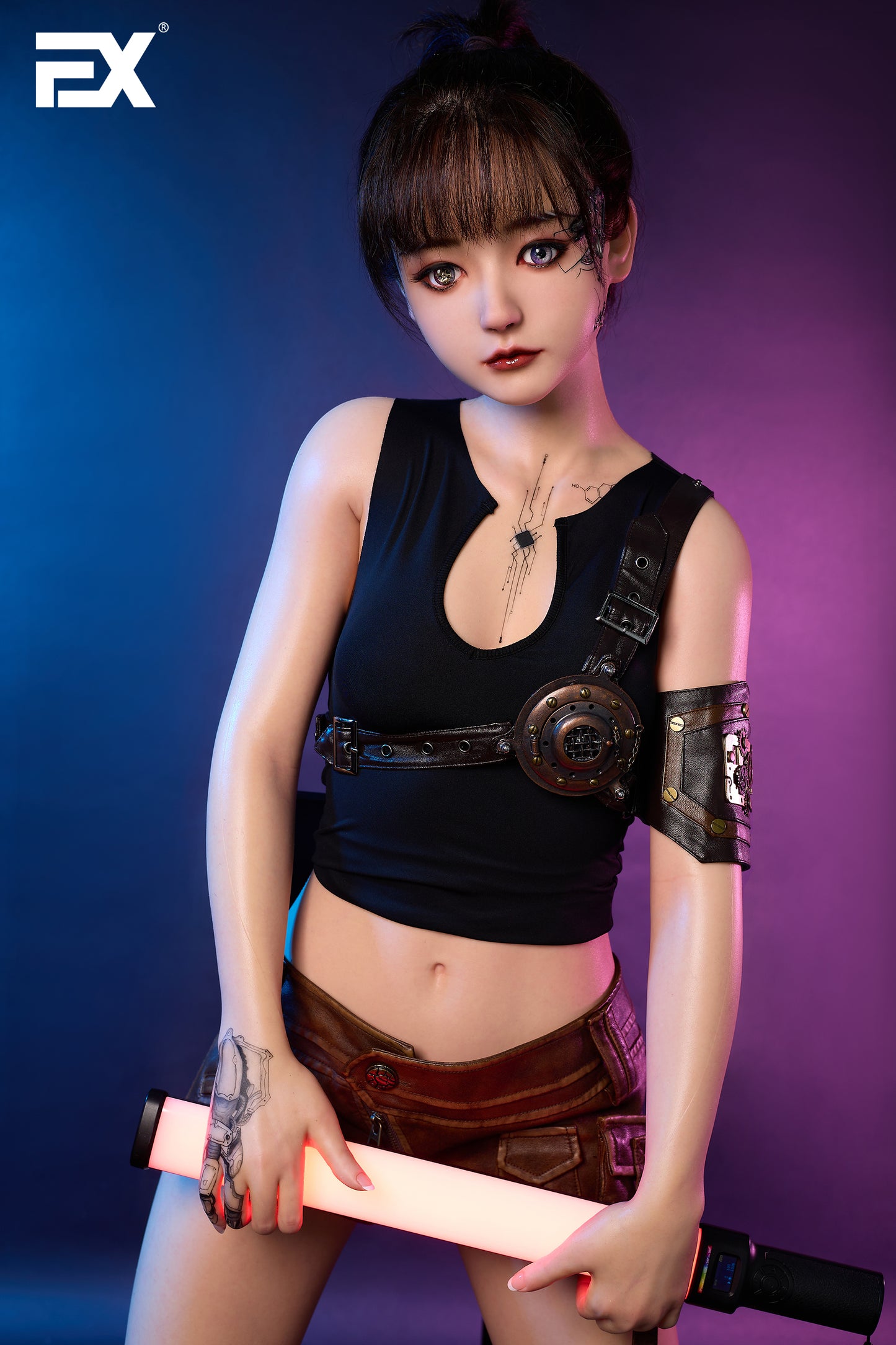 Utopia Cyber Ruby - 155cm Fut-Makeup (Seamless Neck) Silicone Sex Doll