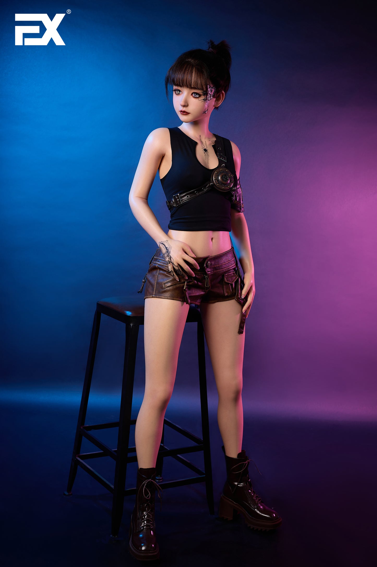 Utopia Cyber Ruby - 155cm Fut-Makeup (Seamless Neck) Silicone Sex Doll