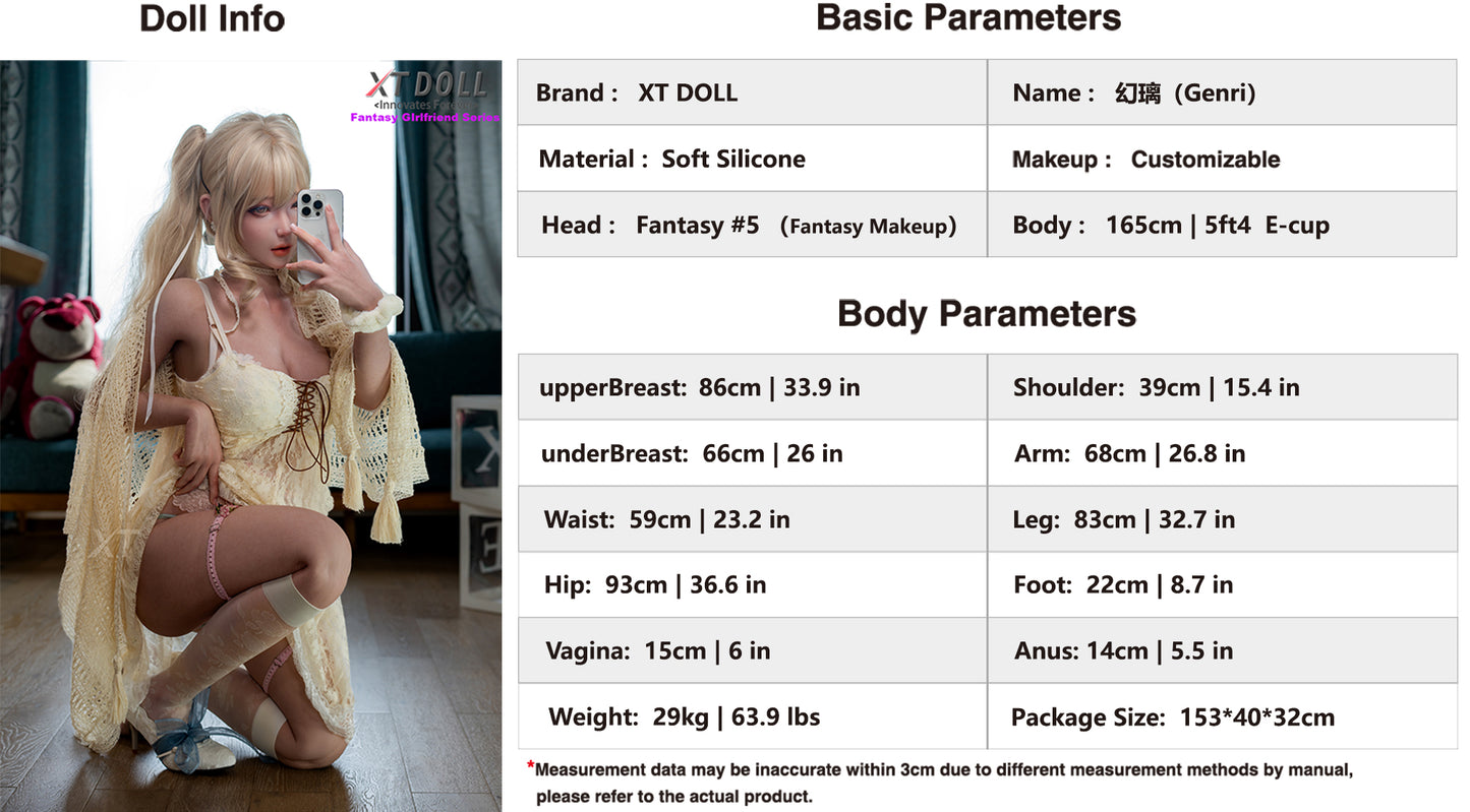 XTDOLL Genri - 165cm Silicone Sex Doll [Fantasy Girlfriend Series]