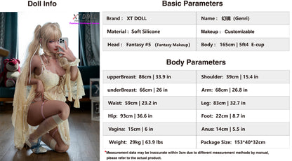XTDOLL Genri - 165cm Silicone Sex Doll [Fantasy Girlfriend Series]