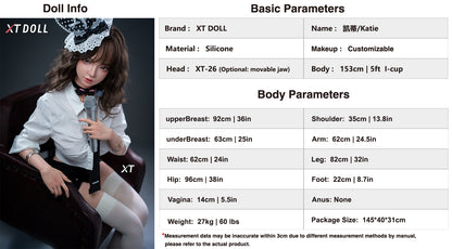 XTDOLL Katie - 153cm (#XT26) Silicone Sex Doll