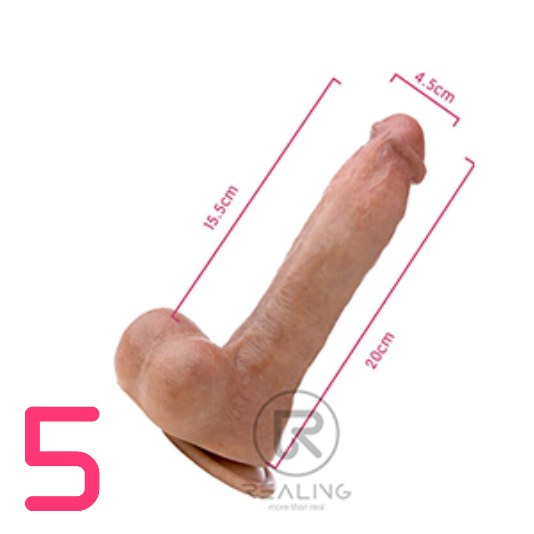 Realing Dildo - Nr.5 (Full Silicone)