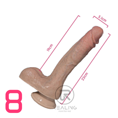 Realing Dildo - Nr.8 (Full Silicone)